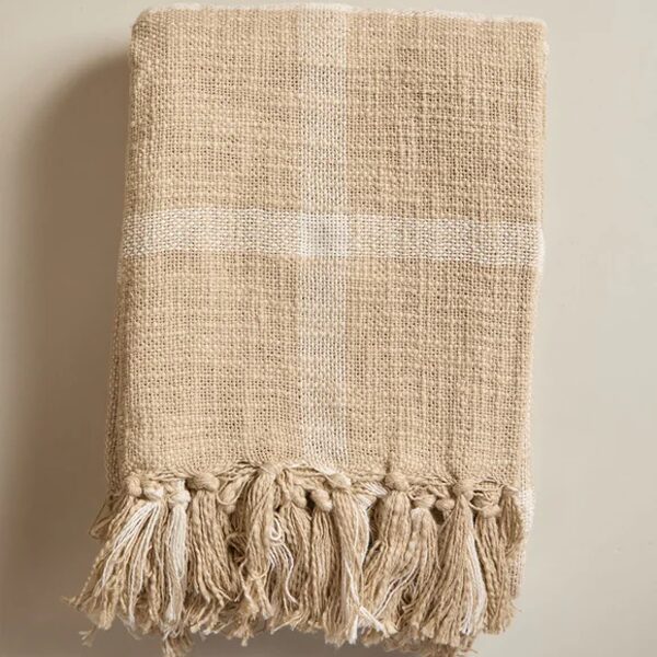 Manta Inara Beige manta decorativa inara | savihome azul