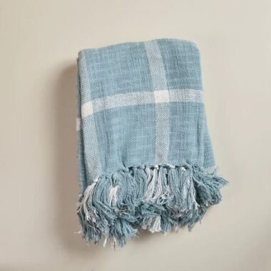manta decorativa inara | savihome azul